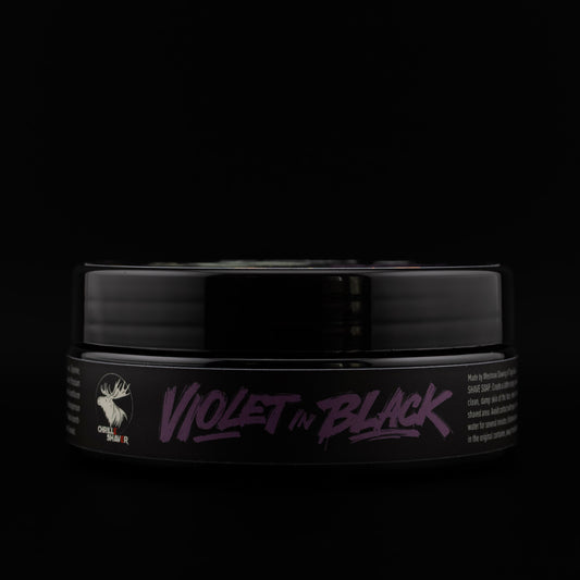 Violet In Black Shaving Soap HALO formula 120g