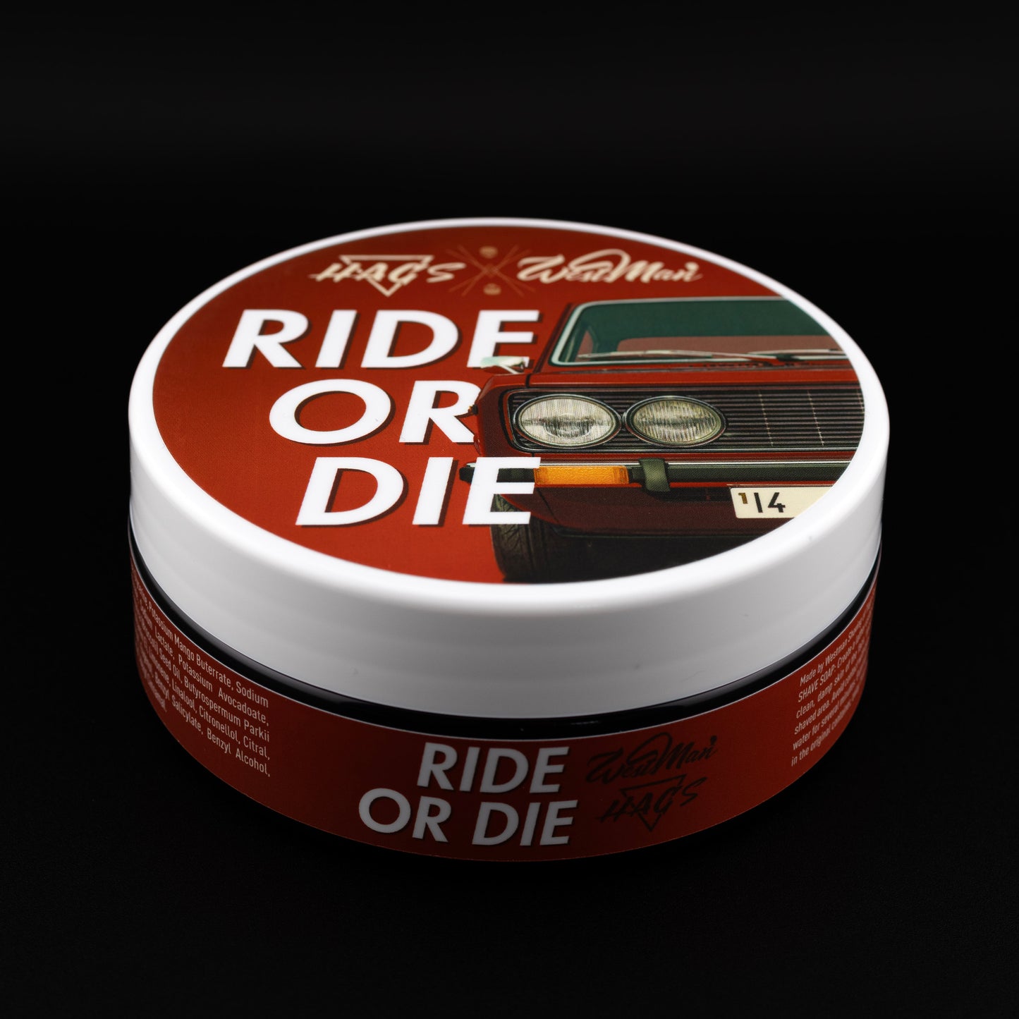 Ride Or Die x HAGS Artisan - Shaving Soap HALO formula 120g