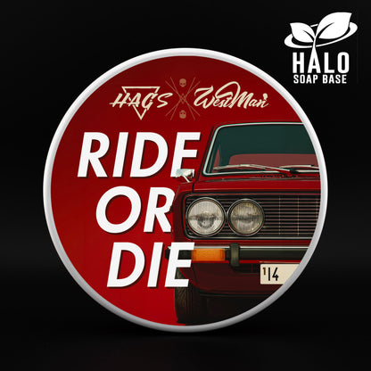 Ride Or Die x HAGS Artisan - Shaving Soap HALO formula 120g