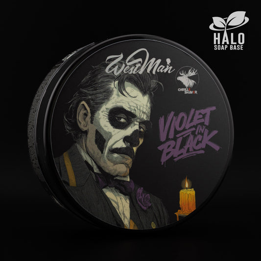 Violet In Black Shaving Soap HALO formula 120g